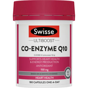 SWISSE UL/B CO Q10 150MG 180CAP